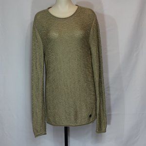 Gianni Versace Collection  Camel knit Sweater long sleeve Logo Size Medium